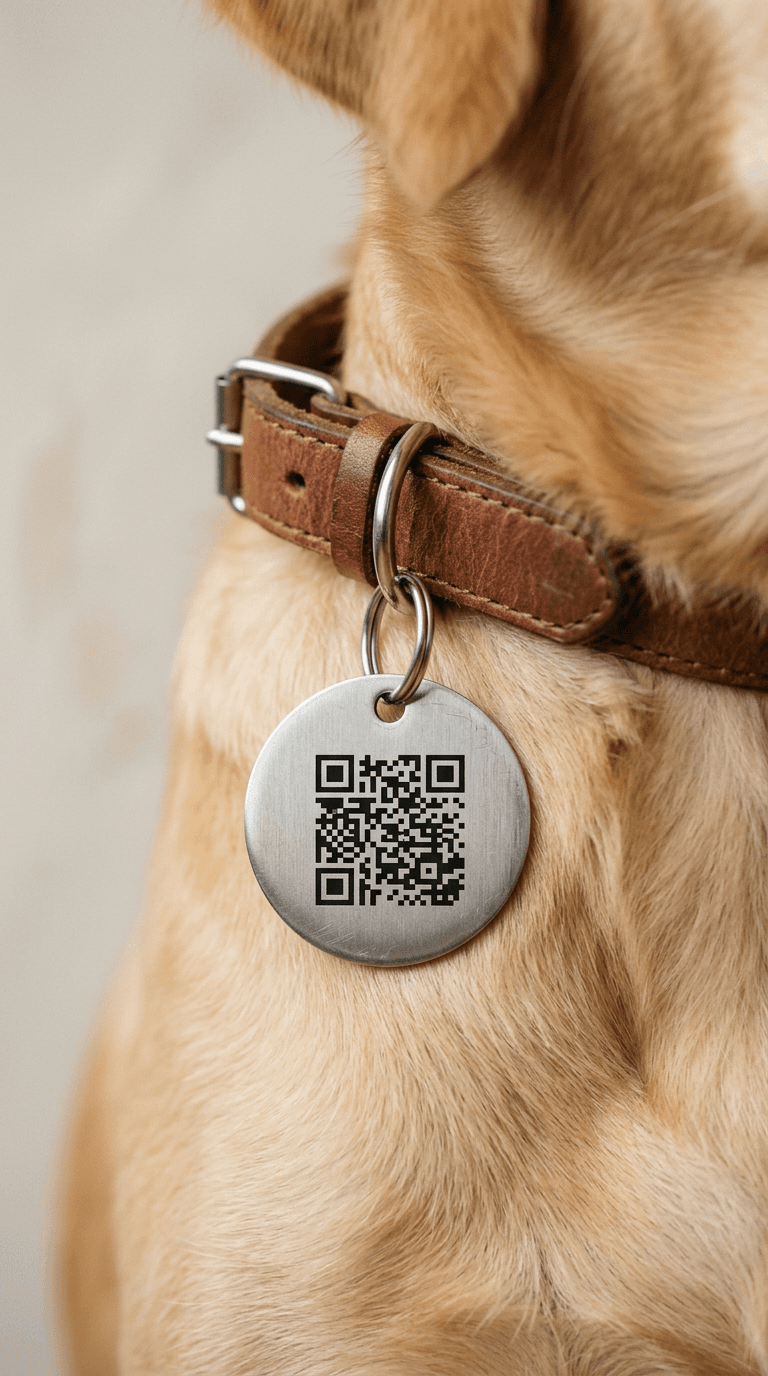 Tag inox personalizada para identificacao pet